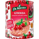 Dr.Korner хлебцы кукурузно-рисовые с клюквой, 90 гр